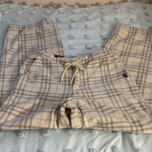Vans Beige Plaid Men's Joggers